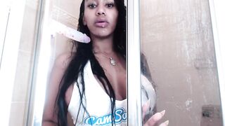 Fine Thick Instagram Model Slobs on Dildo