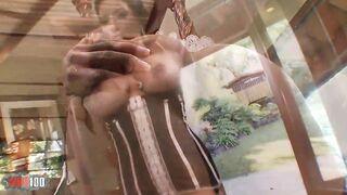 Hawt latin babe housewife pumping her youg gardener