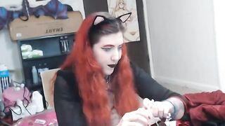 Large Titted Emo Getting Creamed By Machine Pecker to Giant Squirts - 7 image