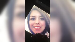 Sexy Latin Babe Receives A Facial Cum Tribute