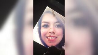 Sexy Latin Babe Receives A Facial Cum Tribute - 3 image