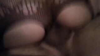 Fucking my sidechick wearing black lingerie