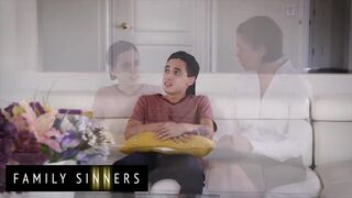 Family Sinners - Latina stepmom fucks petite stepson - 2 image