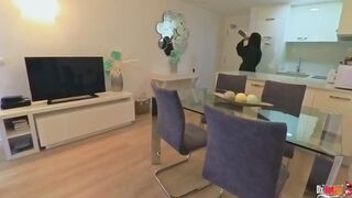 The stepmother accidentally sat on her stepson's penis and couldn't tear herself away from him until he filled her with sperm - 2 image