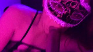 RedFantasies FREEBIES: Threw on my black slutty net outfit and went to suck dick