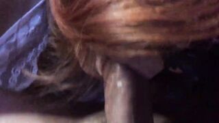 I was preparing to go to sleep when I got put on my knees and then lay down to suck