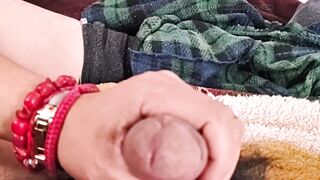 She masturbates me and my penis gets wet with droplets of pleasure. - 9 image