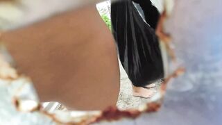 Caught and recorded in an outdoor dressing room