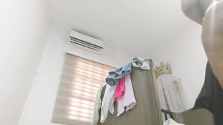 Catching my big ass stepmother changing clothes