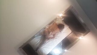 Fucking my dog in a hostel with mirrors on the ceiling