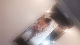 Fucking my dog in a hostel with mirrors on the ceiling