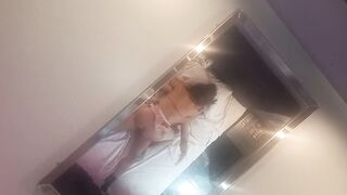 Fucking my dog in a hostel with mirrors on the ceiling