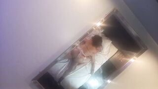 Fucking my dog in a hostel with mirrors on the ceiling