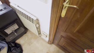 Fucked his tied up stepmom and came in her mouth when she was preparing a gift for her husband