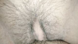 The water was flowing in her cunt.