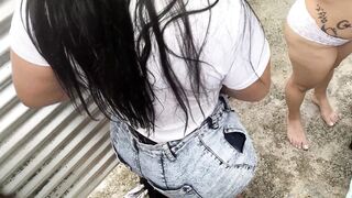 Voyeurism in the beach locker room