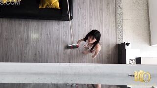 The service employee is fucked by her boss after making a mistake