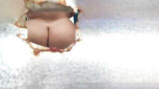 Caught through a closet hole outdoors