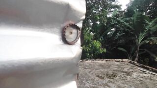 Caught through a closet hole on the beach