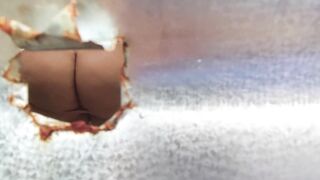 Caught through a closet hole on the beach