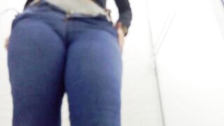 Camera in office bathroom records secretary pissing - 1 image