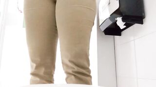 Amateur camera in hospital bathroom