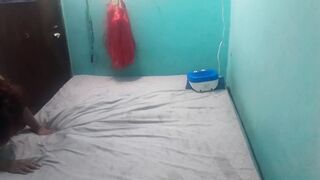 Medi sucks it and then rides him in front of the webcam