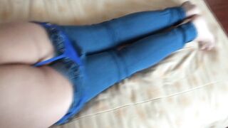 Stepson enjoys my ass and pussy every afternoon while I rest, great handjobs and cumshots