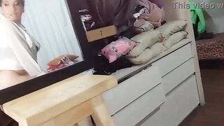 TRAILER. Mommy tries on her thongs. Handjob and blowjob to a monster cock. Swallowing semen