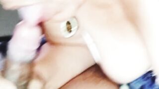 Stepmom makes me cum on her dick after a blowjob - 5 image