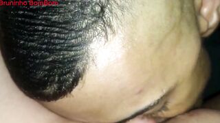 Sucking hot bbw's pussy