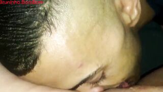 Sucking hot bbw's pussy