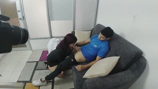 To the stepsister "You better stop doing that, you're going to end up with my cock in your ass"