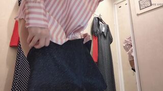 Naughty sexy milf tries on naked clothes. Latina hairy pussy tries on clothes. - 7 image