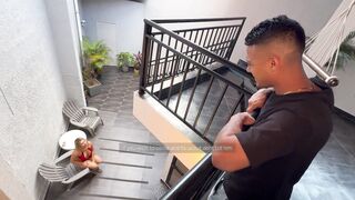 My stepmother is a blonde Colombian MILF who loves big cocks, I fuck her in interracial sex with my BBC, until creampie! David Bander and Karen Sleent - 3 image