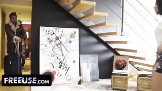 Canela Skin's Math Test Freeuse Blowjob: Stepson Gets Rewarded for Helping Latina Step Mom Study