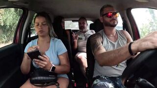 Ted hitched a ride with Mari and Chell and got a inexperienced girl in the back seat - Candy Debby