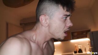 Amazing busty babes Sheila Ortega and Sara Retali fucked by a lucky stud