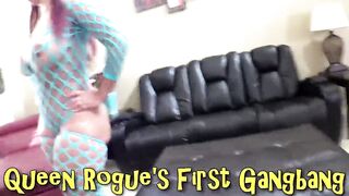 Latina Bitch fucking like a dog in gangbang