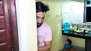 Stepson watches his stepmother take a bath