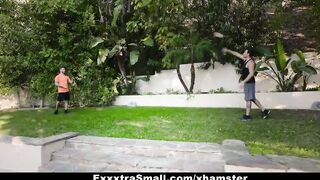 ExxxtraSmall - Cute Petite Teen Fucked By Two Huge Cocks