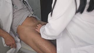 Slutty Nurse Catches Doctor in Hospital Bathroom and Sex Spanking is Emergency! - 3 image