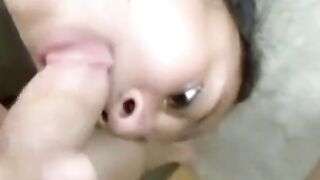 Leah Takes Buck All the Way Down Her Throat