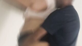 Housewife pays a technician with a good blowjob and a hard and rich fuck while her husband works