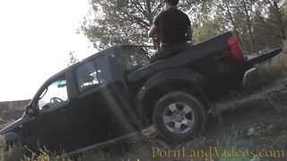 Spanish bitch Ava Martines got big cock in mouth and Ass