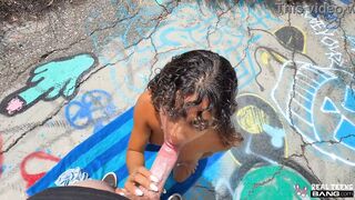 Bang! Real Teens - Isabella Jules Fucked Outdoors Then Covered In Cum