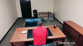 Big Latina boobies and pussies for the principals hard dick