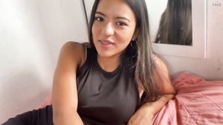 Watch as a shy Latina girl gets seduced and drilled hard in POV