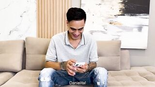 Stepmom Danyel Mast fucks stepson's big black cock and takes a cum load in her mouth!