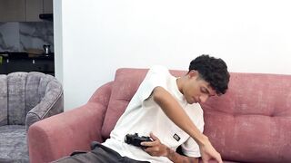 Desi aunty seduces her husband's best friend and gets nailed hard while he plays with his friend